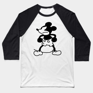 Mad Mouse in Steamboat Willie 1928 Baseball T-Shirt